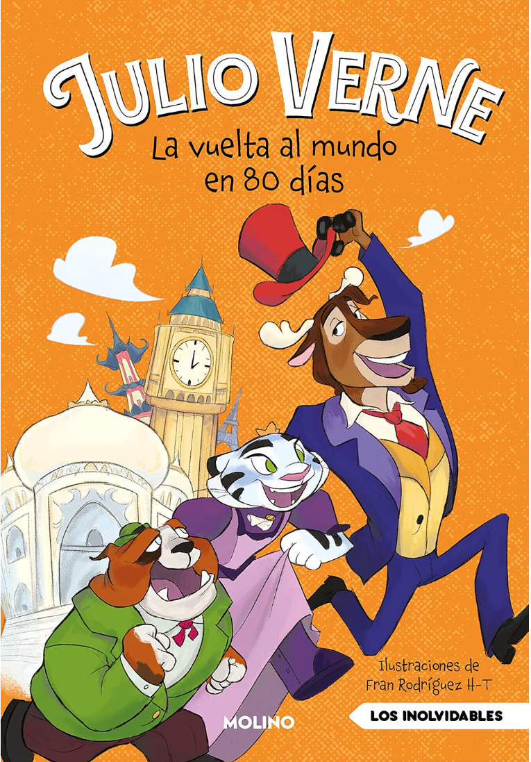 Portada de La vuelta al mundo en 80 días — Julio Verne