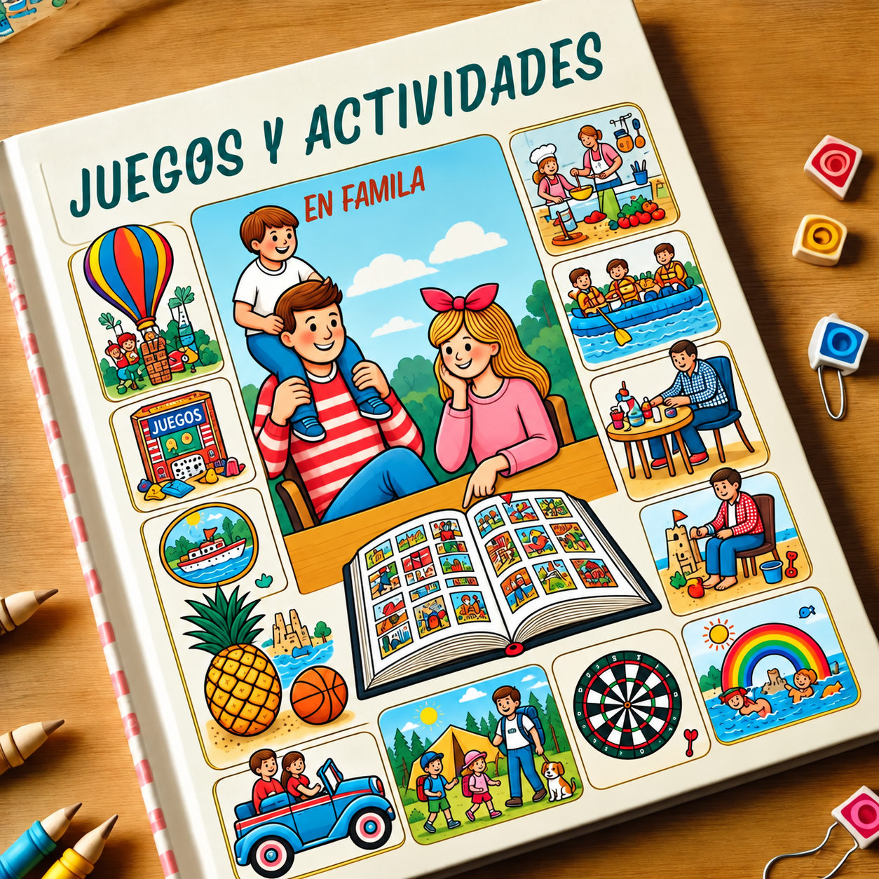 Libros de actividades y juegos en familia