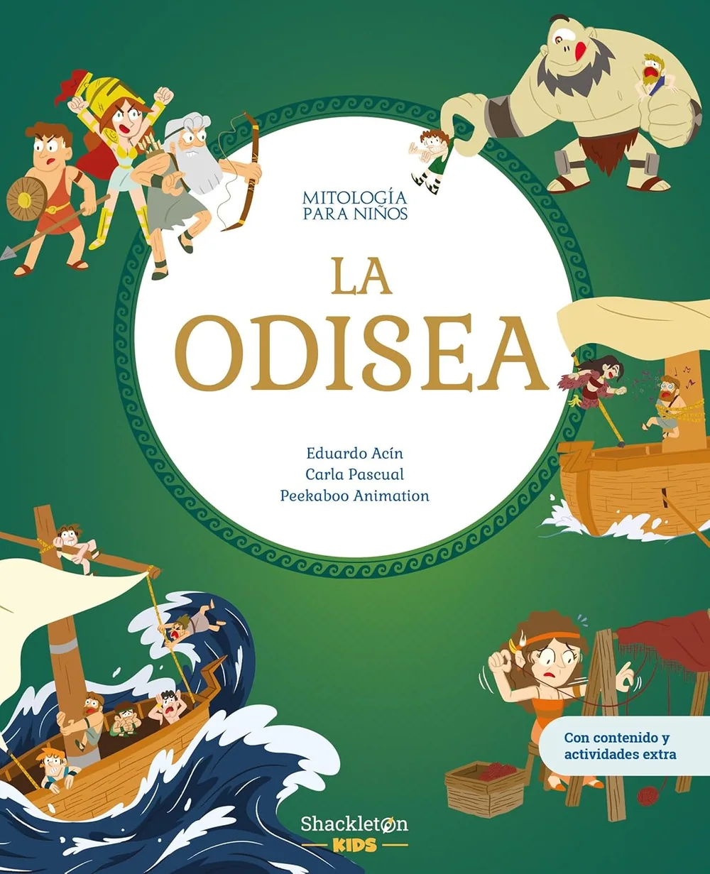 Portada de La Odisea — Mitología para niños