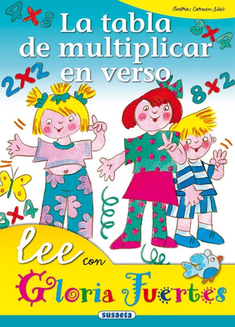 Portada de La tabla de multiplicar en verso