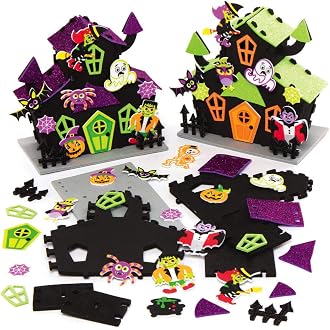Portada de Kit de manualidades: casas de Halloween