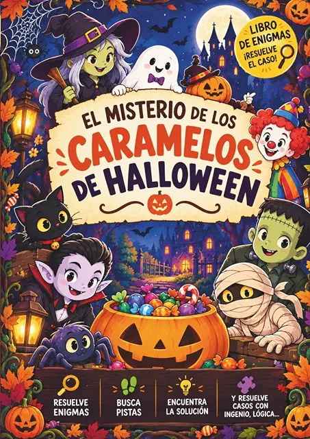 Portada de El misterio de los caramelos de Halloween
