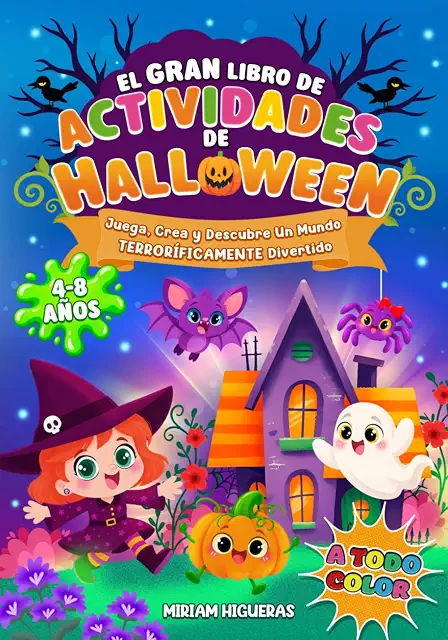 Portada de El gran libro de actividades de Halloween (4 a 8 años)