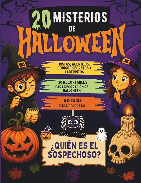 Portada de 20 misterios de Halloween