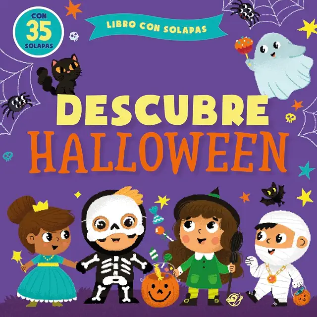 Portada de Descubre Halloween: libro con solapas